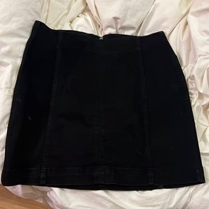Black jean skirt